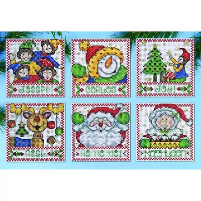 Christmas Tags Ornaments Cross Stitch Kit - Design Works