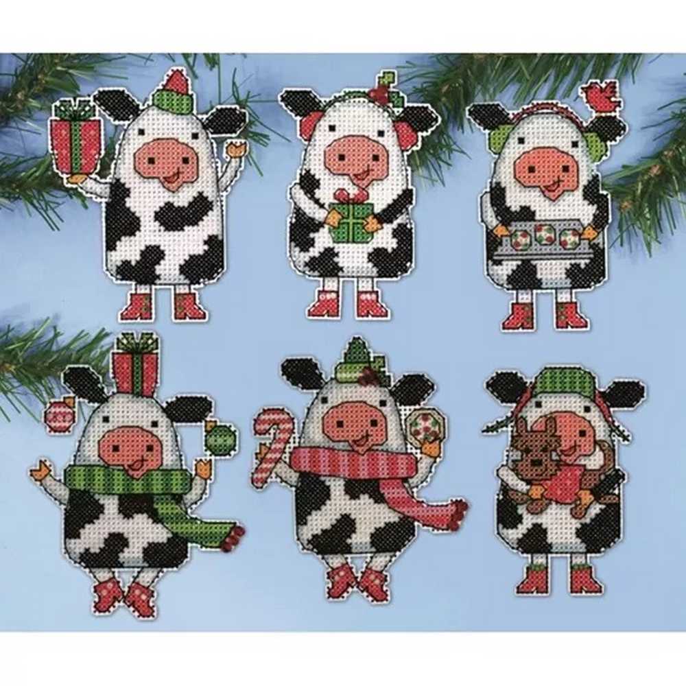 Christmas Cow Cross Stitch Kit - Design Works