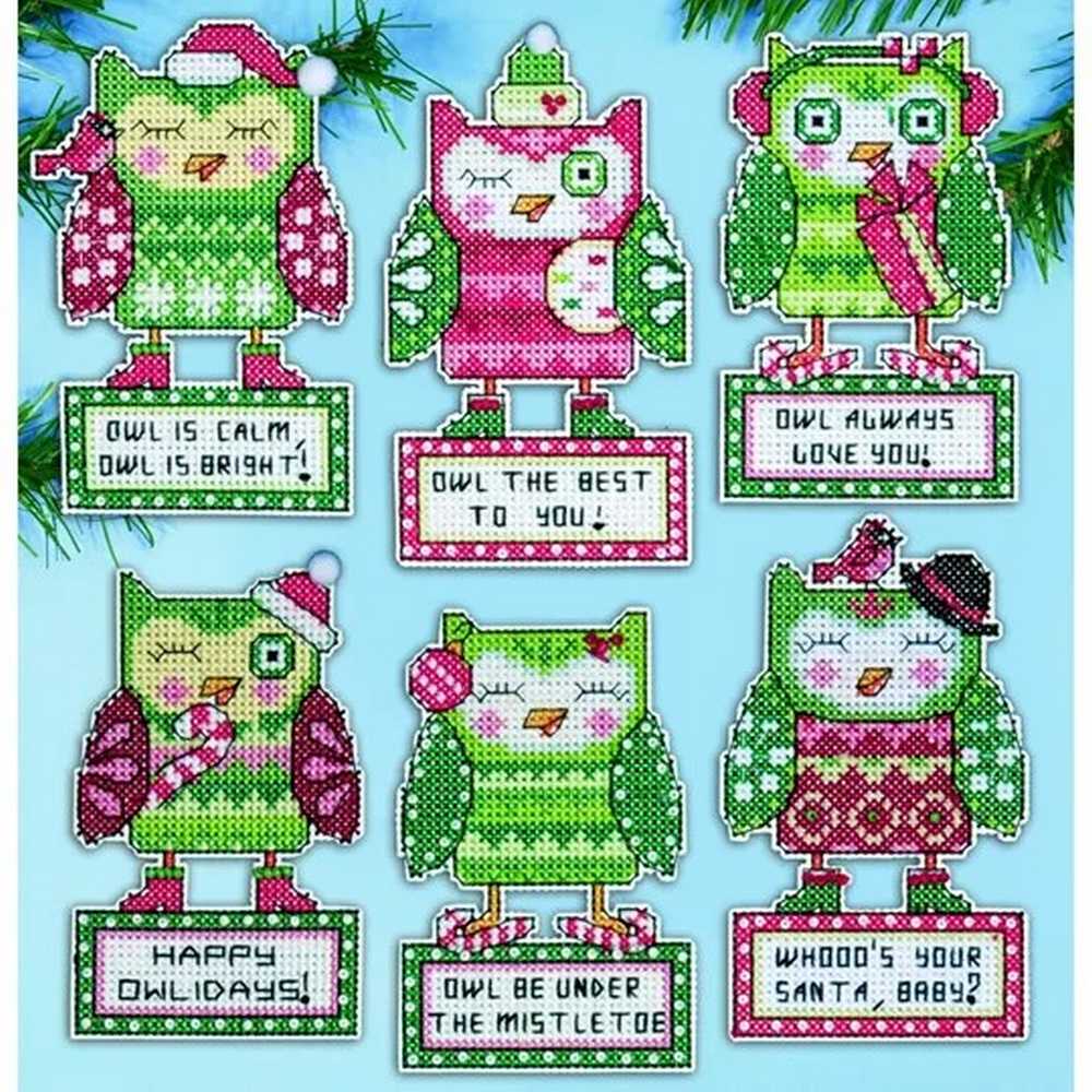Happy Owlidays Cross Stitch Kit - Design Works