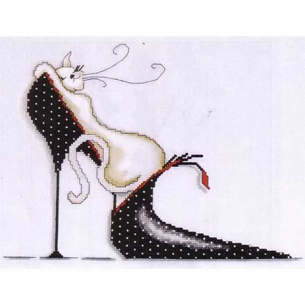 Polka Dot Shoe Cross Stitch Kit - Design Works SALE