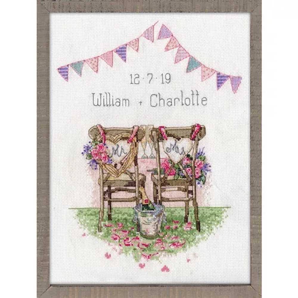 Wedding Chairs Cross Stitch Kit - Design Works SALE