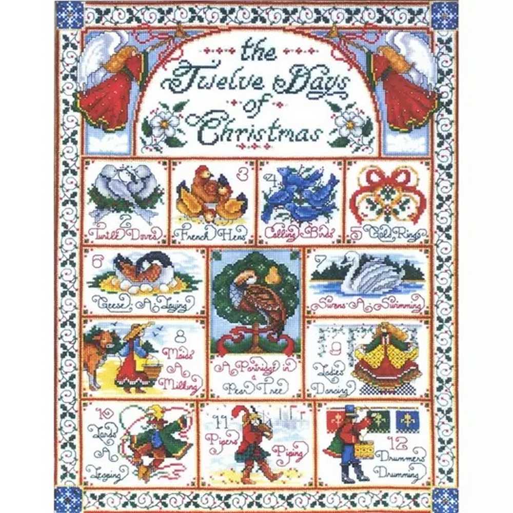 12 Days of Christmas Sampler Cross Stitch Kit - Design Works