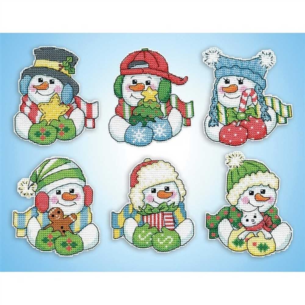Snowman Hugs Cross Stitch Kit - Design Works
