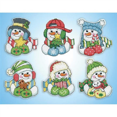 Snowman Hugs Cross Stitch Kit - Design Works