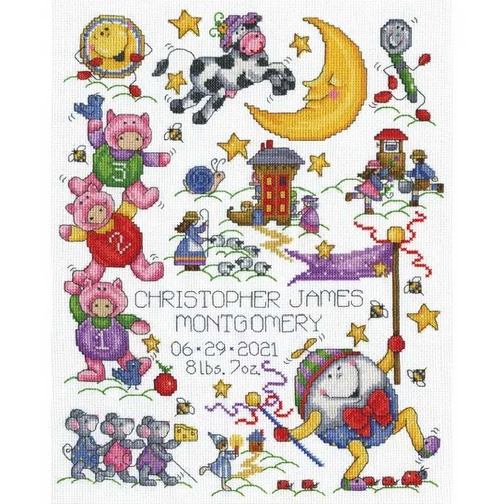 Nursery Rhymes Sampler Cross Stitch Kit - Design Works