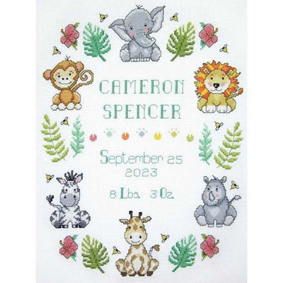 In The Jungle Sampler Cross Stitch Kit - Design Works