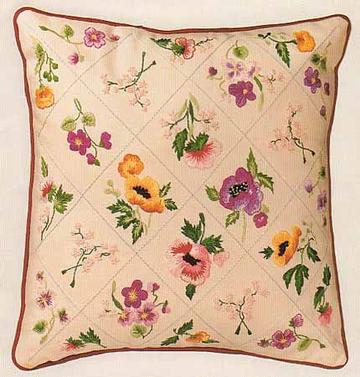 Summer Trellis Cushion Embroidery Kit ~ Design Perfection
