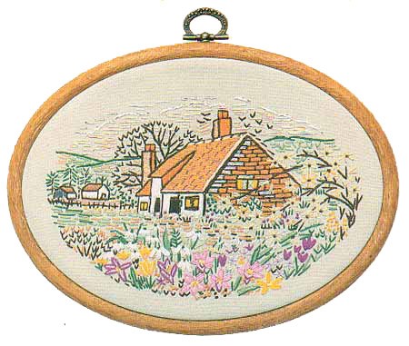 Jasmine Cottage Embroidery Kit ~ Design Perfection