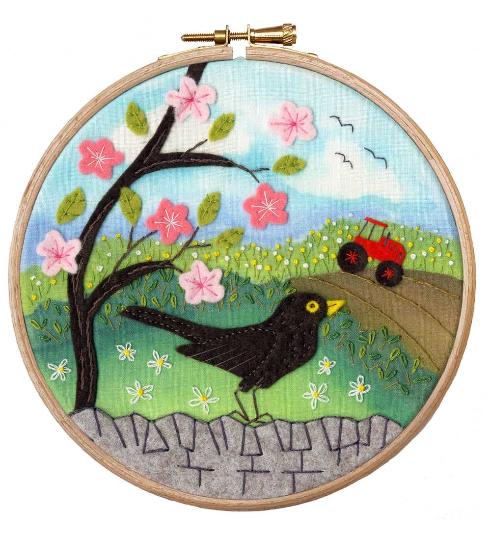 Morning Chorus Felt Embroidery Kit ~ Bothy Threads