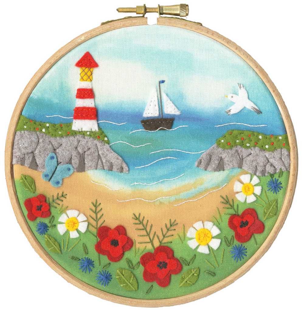 Poppy Cove Felt Embroidery Kit ~ Bothy Threads