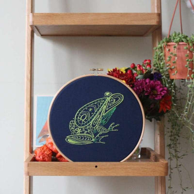 Frog Kit ~ Paraffle Embroidery