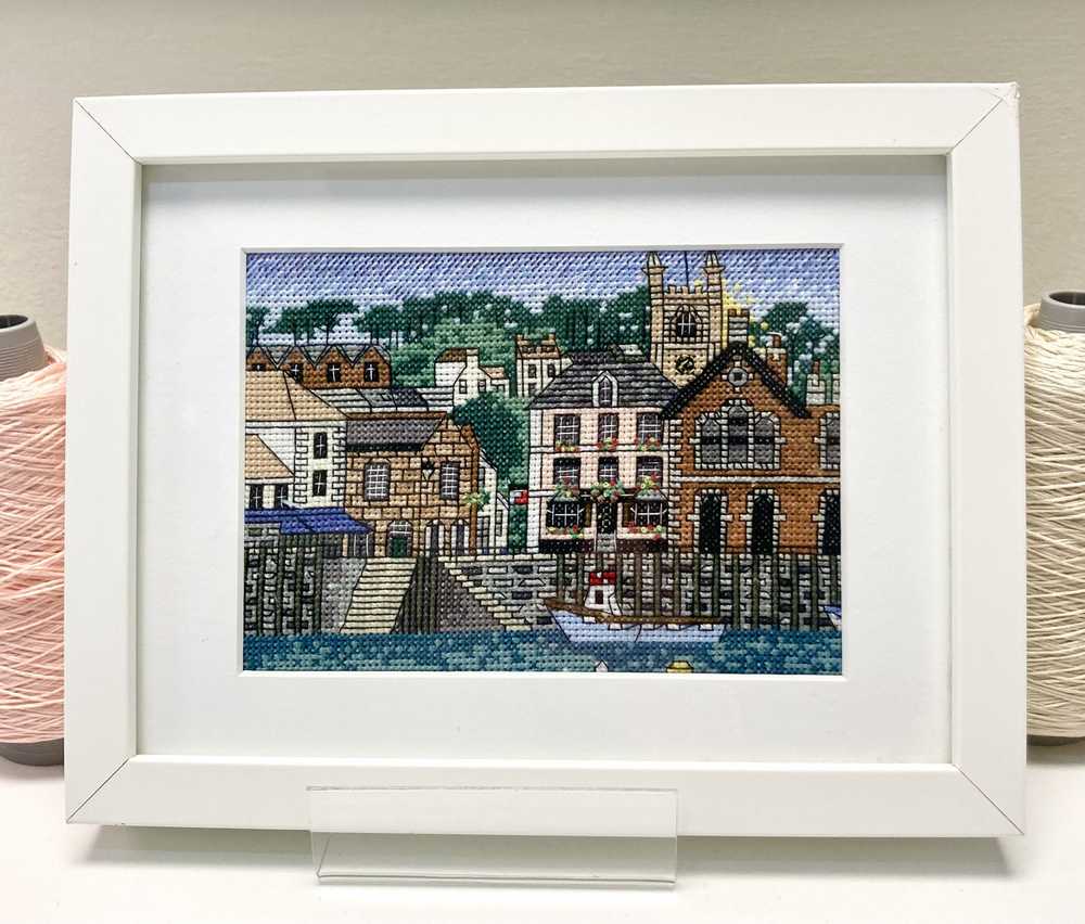 Fowey Harbour Cross Stitch Kit - Emma Louise Art Stitch