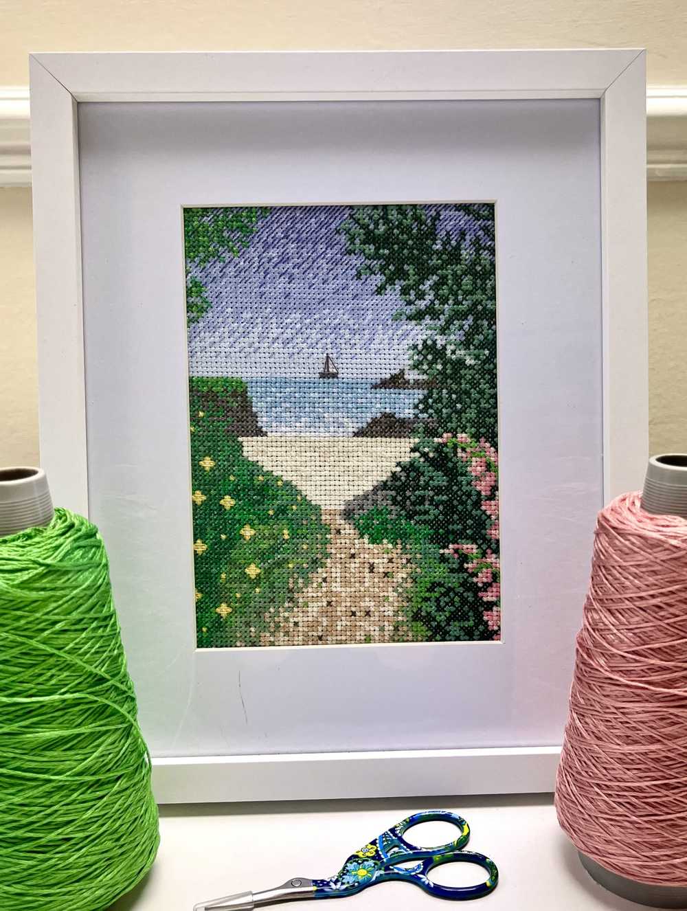 Path to Paradise Cross Stitch Kit - Emma Louise Art Stitch