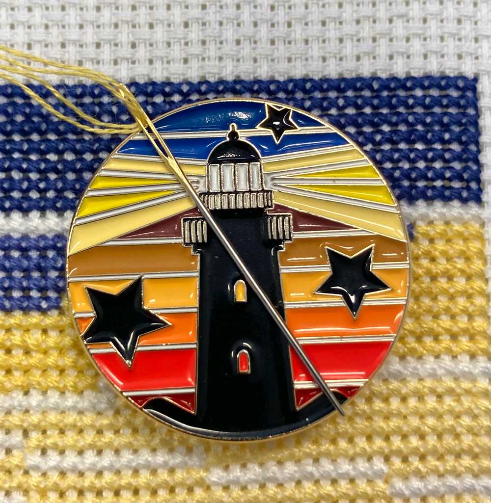 Retro Lighthouse Needle Minder - Emma Louise Art Stitch