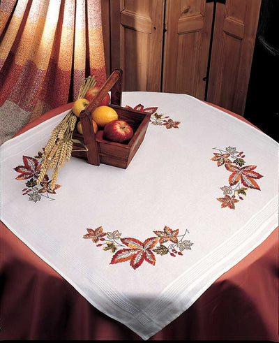 Autumn Tablecloth Embroidery Kit Anchor