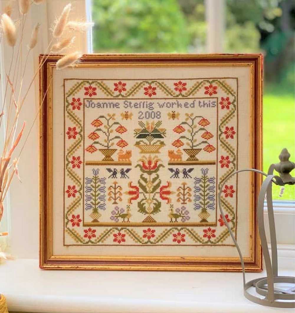 Flora and Fauna Cross Stitch Kit Historical Sampler Co