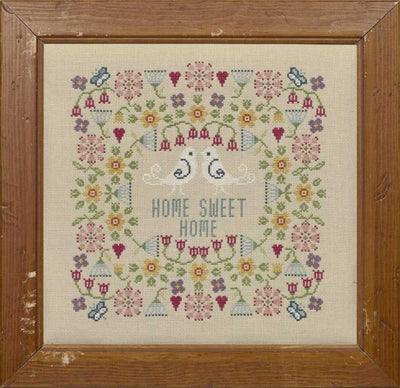 Flower Home Sweet Home Cross Stitch Kit Historical Sampler Co