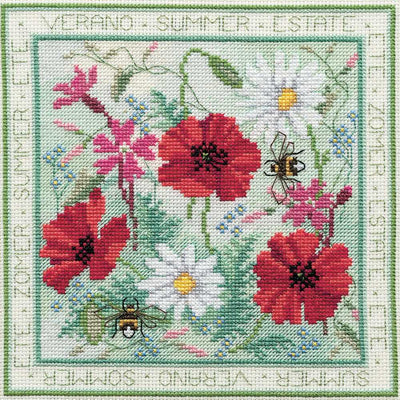 Four Seasons - Summer Cross Stitch Kit by Derwentwater Designs