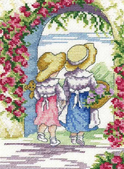 English Roses - All Our Yesterdays Cross Stitch Kit SALE