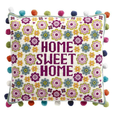 Flower Home Sweet Home Tapestry Kit Historical Sampler Company