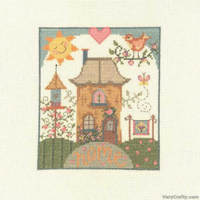 Creative World of Crafts - Home Sweet Home Folk Art Cross Stitch Kit