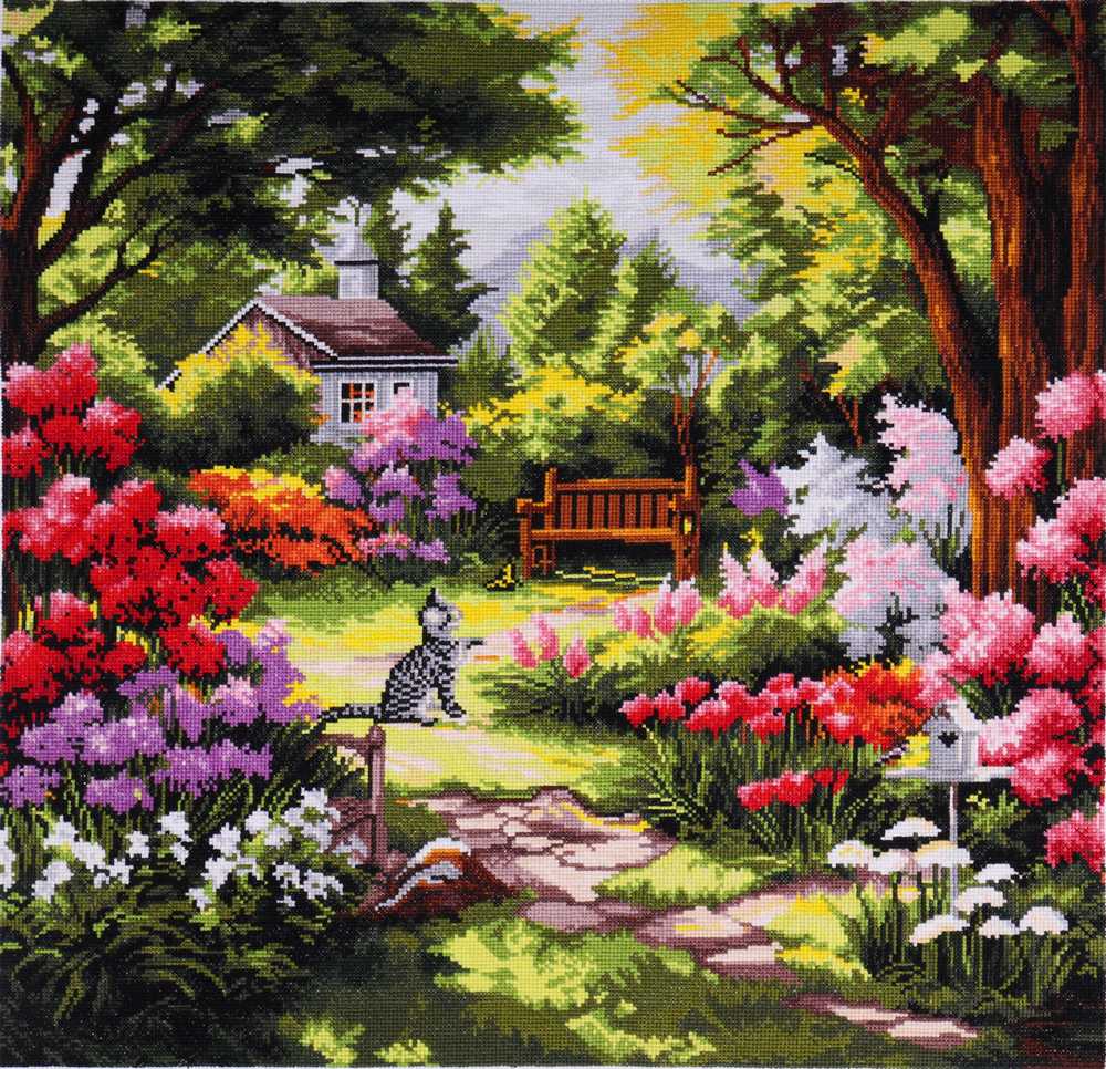Garden Cross Stitch Kit ~ Trimits