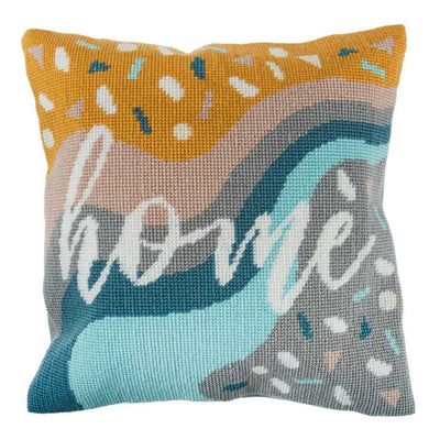 Home Printed Cushion Tapestry/Half Cross Stitch Kit ~ Trimits