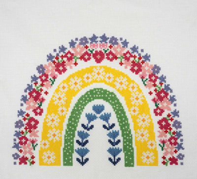 Rainbow Cross Stitch Kit ~ Trimits