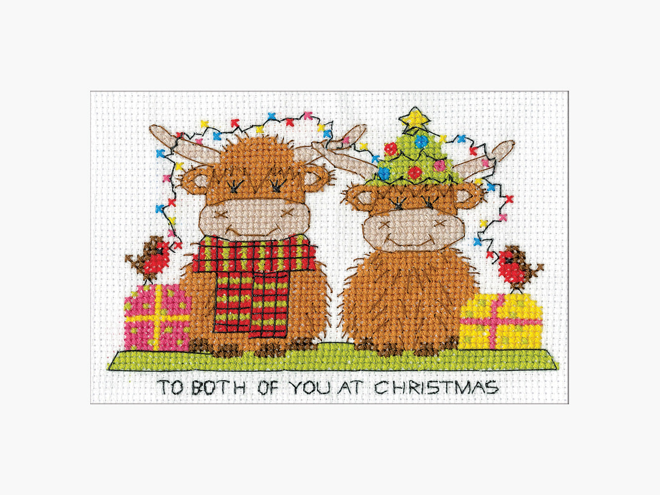 Highland To Both of You Cross Stitch Card - Heritage Crafts
