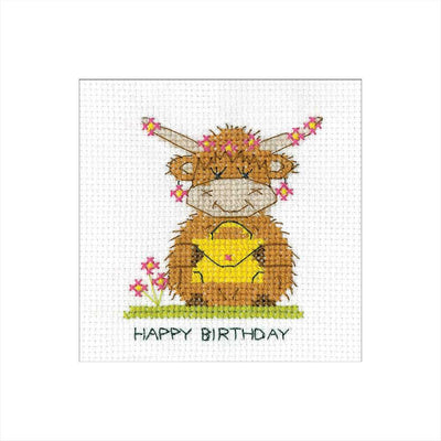 Highland Handbag Cross Stitch Card - Heritage Crafts