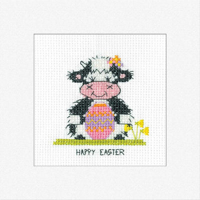Milkshake Easter Cross Stitch Card - Heritage Crafts