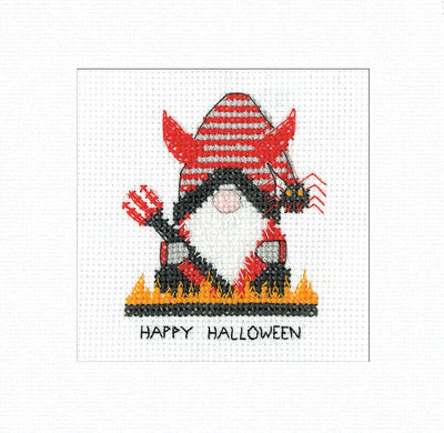 Devil Cross Stitch Card - Gonk - Heritage Crafts