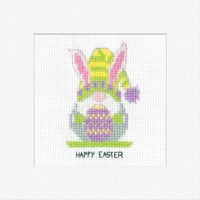 Easter Bunny Cross Stitch Card - Gonk - Heritage Crafts
