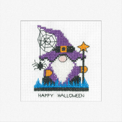 Wizard Cross Stitch Card - Gonk - Heritage Crafts
