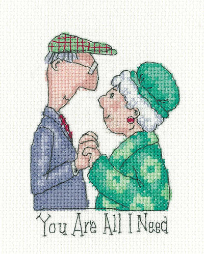 All I Need Golden Years  Cross Stitch Heritage Crafts SALE