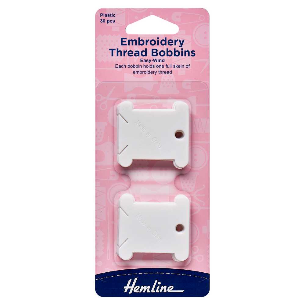 Pack 30 Plastic Thread Bobbins Hemline