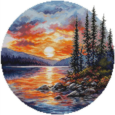 Sunset Cross Stitch Kit ~ HobbyJobby