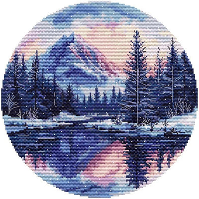 Mountain Landscape Cross Stitch Kit ~ HobbyJobby