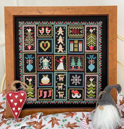 Ho Ho Ho Christmas Sampler Cross Stitch Kit Historical Sampler Co
