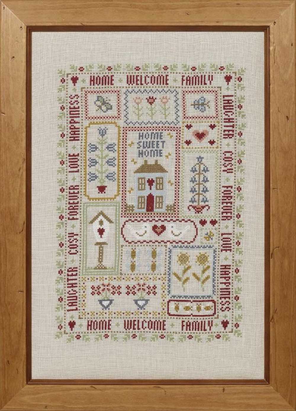 Home and Garden Sampler Cross Stitch Kit Historical Sampler Co
