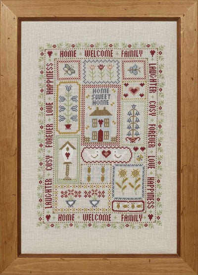 Home and Garden Sampler Cross Stitch Kit Historical Sampler Co