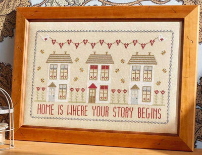Home is Where your Story Begins Cross Stitch Kit Historical Sampler Co