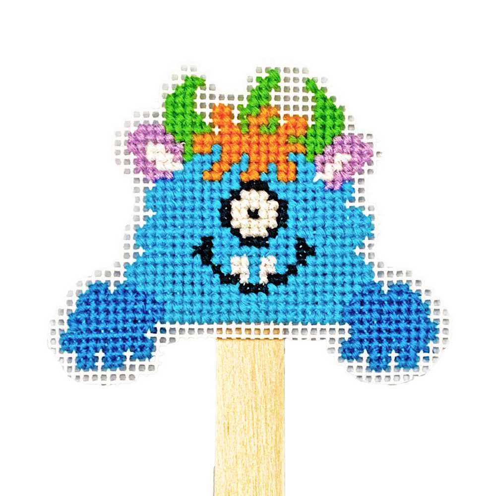 Mini Monsters Bob HOP Cross Stitch Kit ~ Bothy Threads