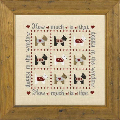 How Much is that Doggy crossstitch Cross Stitch Kit Historical Sampler Co