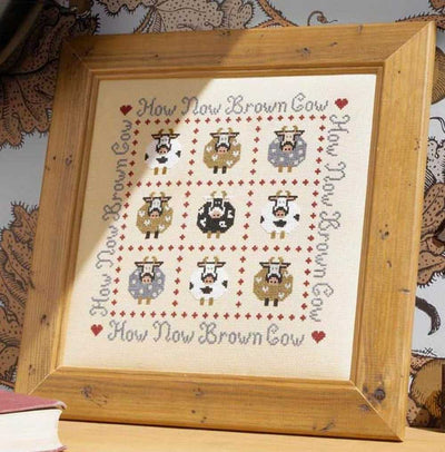 How Now Brown Cow Cross Stitch Kit Historical Sampler Co