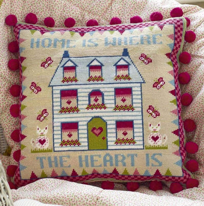 Home is Where The Heart Is Tapestry Kit Historical Sampler Company