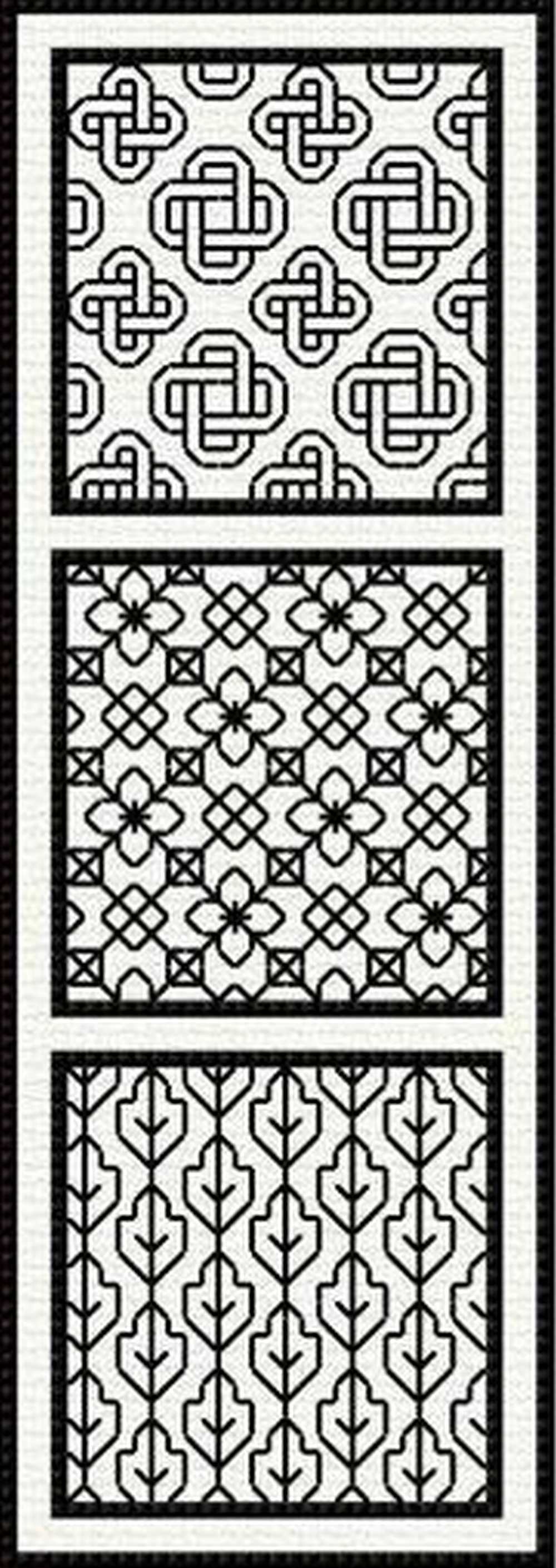 Introduction to Blackwork Kit - no.1 -Doodlecraft Design