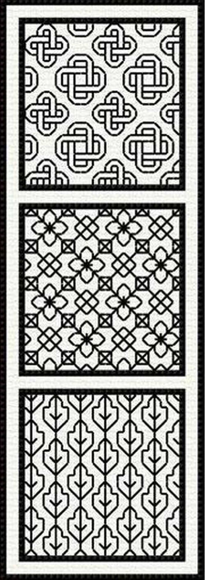 Introduction to Blackwork Kit - no.1 -Doodlecraft Design
