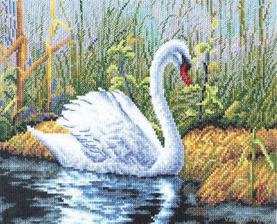 White Swan Cross Stitch Kit ~ PANNA