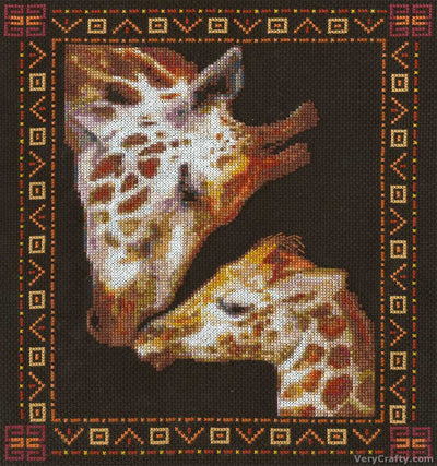 Nuzzling Cross Stitch Kit ~ PANNA